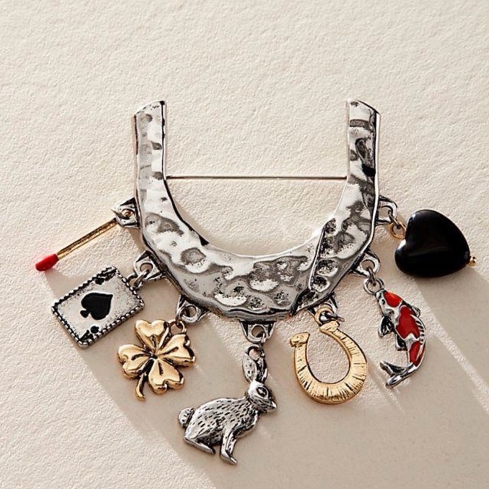NWT Free People Charming Darling Brooch